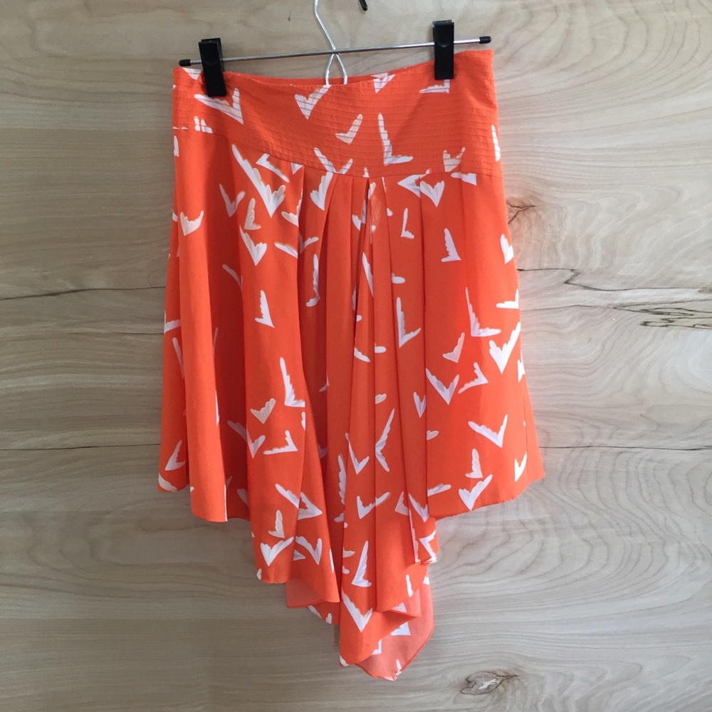 Anthropologie Leifsdottir Scattered Bird Skirt